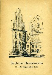   Parchimer Heimatwoche 18. - 25. September 1955. 