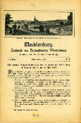   Mecklenburg. Zeitschrift des Heimatbundes Mecklenburg. 7. Jg. (nur) Heft 3. 