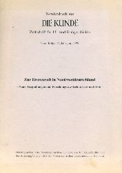 Brandt, Karl Heinz:  Zur Renaissance steinerner xte in der Jungsteinzeit des westlichen Niedersachsens. Sonderdruch aus Die Kunde N F. 47. 