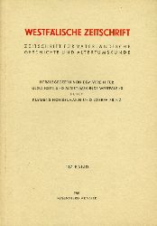 Prinz, Joseph  (Hrsg.) und Klemens (Hrsg.) Honselmann:  Westflische Zeitschrift 117. Band 1967. Zeitschrift fr Vaterlndische Geschichte und Altertumskunde 