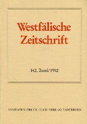 Behr, Hans-Joachim (Hrsg.) und Friedlich Gerhard (Hrsg.) Hohmann:  Westflische Zeitschrift 142. Band 1992. Zeitschrift fr Vaterlndische Geschichte und Altertumskunde 