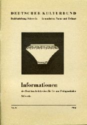 Keiling, Horst (Hrsg.):  Informationen des Bezirksarbeitskreises fr Ur- und Frhgeschichte Schwerin Nr. 6, 1966. 