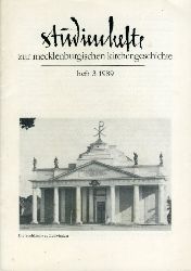 Schnorr, Werner (Hrsg.):  Studienhefte zur mecklenburgischen Kirchengeschichte Jg. 2 (nur) H. 3. 