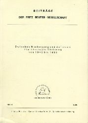 Bichel, Ulf (Hrsg.) und Hans-Joachim (Hrsg.) Griephan:  Zwischen Niedergang und Aufbruch. Plattdeutsche Dichtung von 1945 bis 1990. Vortrge zu den Reuter-Tagen vom 19.-21. Mrz 1993 in Lbeck-Travemnde Beitrge der Fritz-Reuter-Gesellschaft 4. 