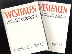   Westfalen. Hefte fr Geschichte, Kunst und Volkskunde 55. 1977. (Hefte 1-4) 