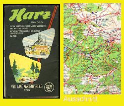   Harz 1 : 100 000. Spezialkarte fr Kraftfahrer, Wanderer und Wintersportler. Mit Kennzeichnung der schnsten Wegstrecken. 