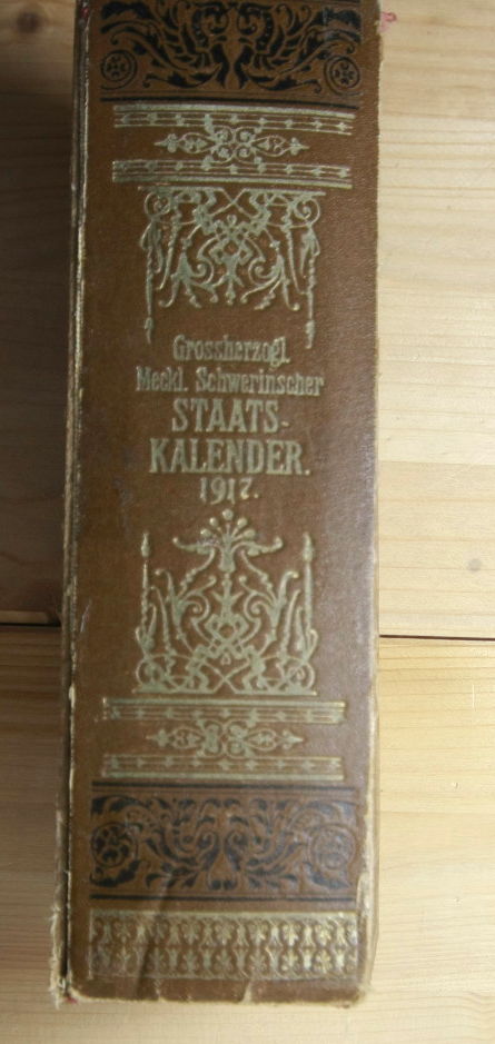   Groszherzoglich Mecklenburg-Schwerinscher Staatskalender 1917. 