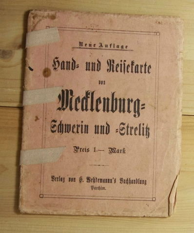   Hand- und Reisekarte Mecklenburg. 