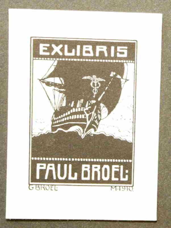 Broel, Georg  Ex Libris für Paul Broel . 