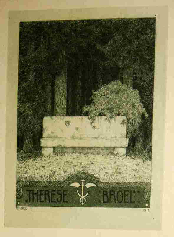 Broel, Georg  Ex Libris Therese Broel.  