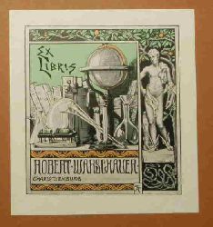   Ex Libris fr Robert Warschauer, Charlottenburg.  