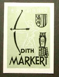   Ex Libris fr Edith Markert.  