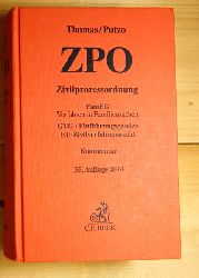 Thomas, Heinz; Puzzo, Hans  ZPO Zivilprozessordnung. FamFG Verfahren in Familiensachen.  