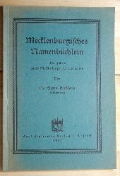 Bahlow, Hans  Mecklenburgisches Namenbchlein.  