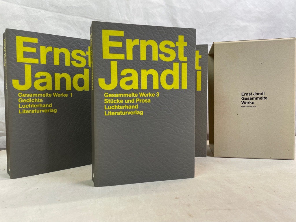Jandl, Ernst.:  Gesammelte Werke. Ernst Jandl. Band 1 bis 3 KOMPLETT. 