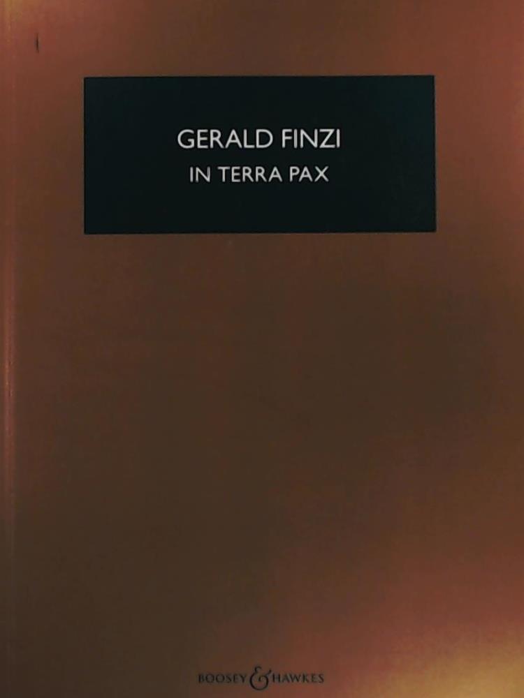 Finzi, Gerald  In terra pax: Christmas Scene. op. 39. Soli (SBar), gemischter Chor (SATB) und Orchester. Studienpartitur. HPS 1454 