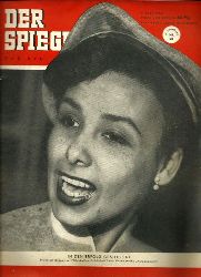 Augstein, Rudolf (Hrsg.)  Der Spiegel. 6. Jahrgang / Heft Nr. 28: 9. Juli 1952 (Titelthema/-foto: Milchkaffee-Schönheit Lena Horne / "Personalien") 
