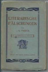 Farrer James Anson und Fr. J. Kleemeier  Literarische Fälschungen. 