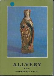 Galerie Allvery (Hrsg.)  Allvery - Katalog zur 11. Kunstauktion München 8. - 10. Juni 1978 