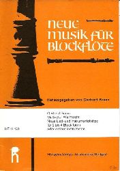 Braun, Gerhard (Hrsg.)  Musik zur Weihnacht - Neue Lied- und Instrumentalsätze für 2 bis 4 Blockflöten oder andere Instrumente. HE 11.103 