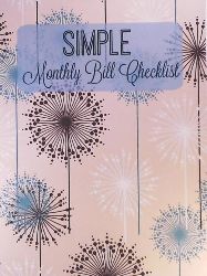 Books and Journals, Cascade Wonders Simple Tracking  Simple Monthly Bill Checklist (Extra Large Budget Planner Checklist Book) 