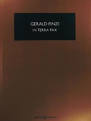 Finzi, Gerald  In terra pax: Christmas Scene. op. 39. Soli (SBar), gemischter Chor (SATB) und Orchester. Studienpartitur. HPS 1454 