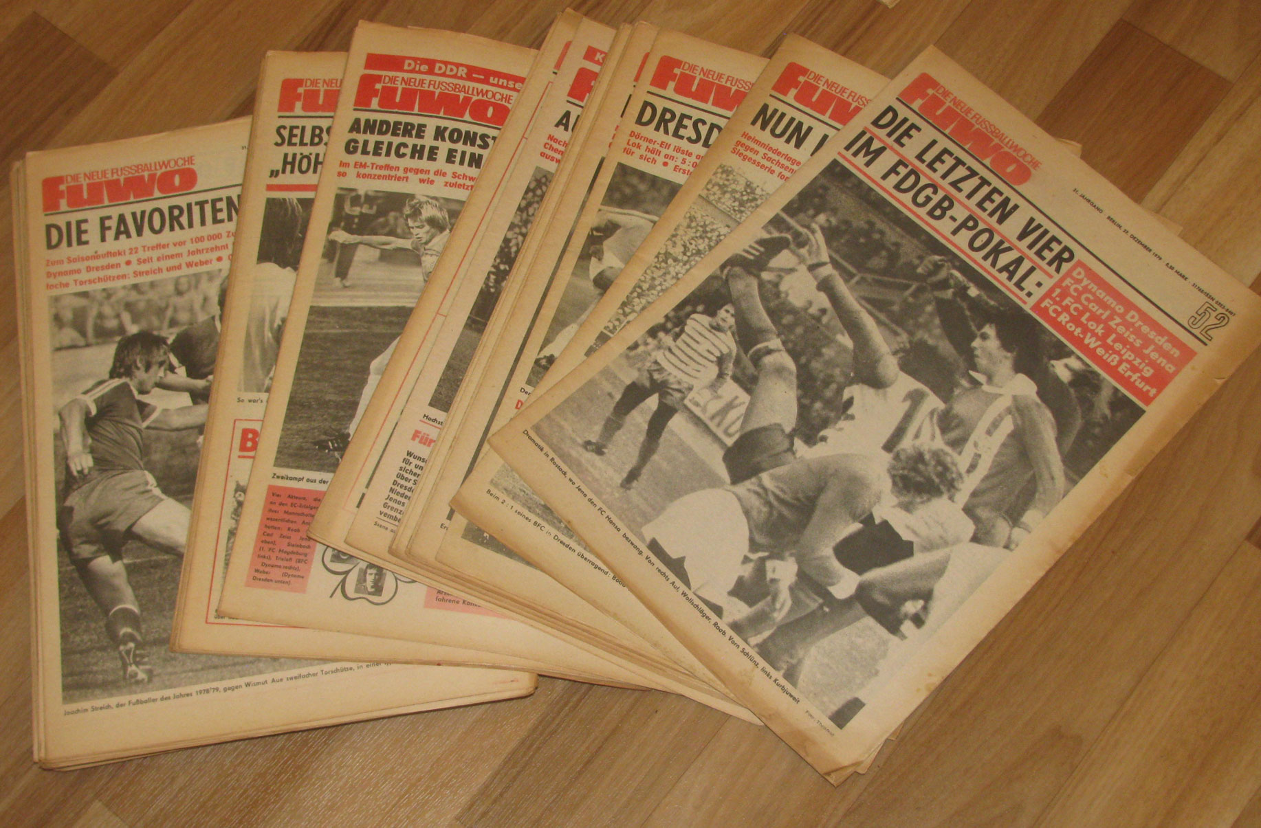 Autorenkollektiv:  Die Neue Fussballwoche FUWO 1979 (Hefte 1-52) 