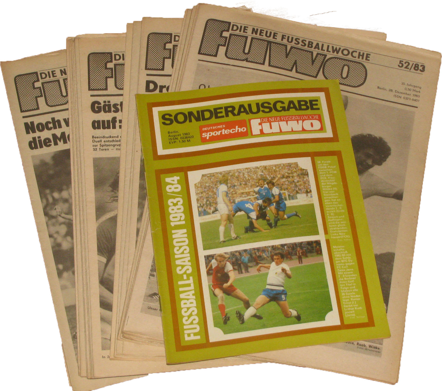 Autorenkollektiv:  Die Neue Fussballwoche FUWO 1983 (Hefte 1-52) 