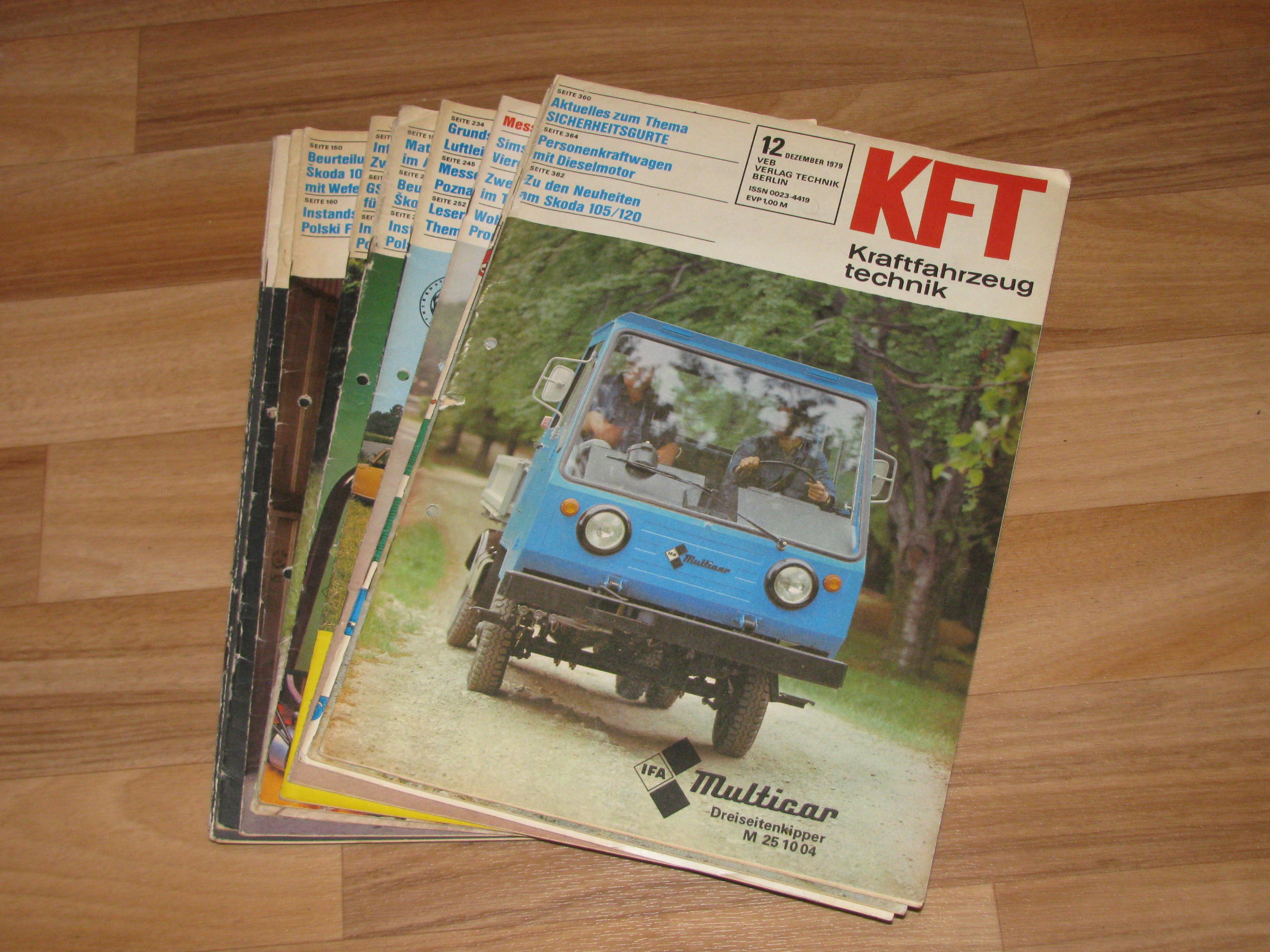 Autorenkollektiv:  KFT Kraftfahrzeugtechnik. Technische Zeitschrift des Kraftfahrwesens (Hefte 1-12/1979) 