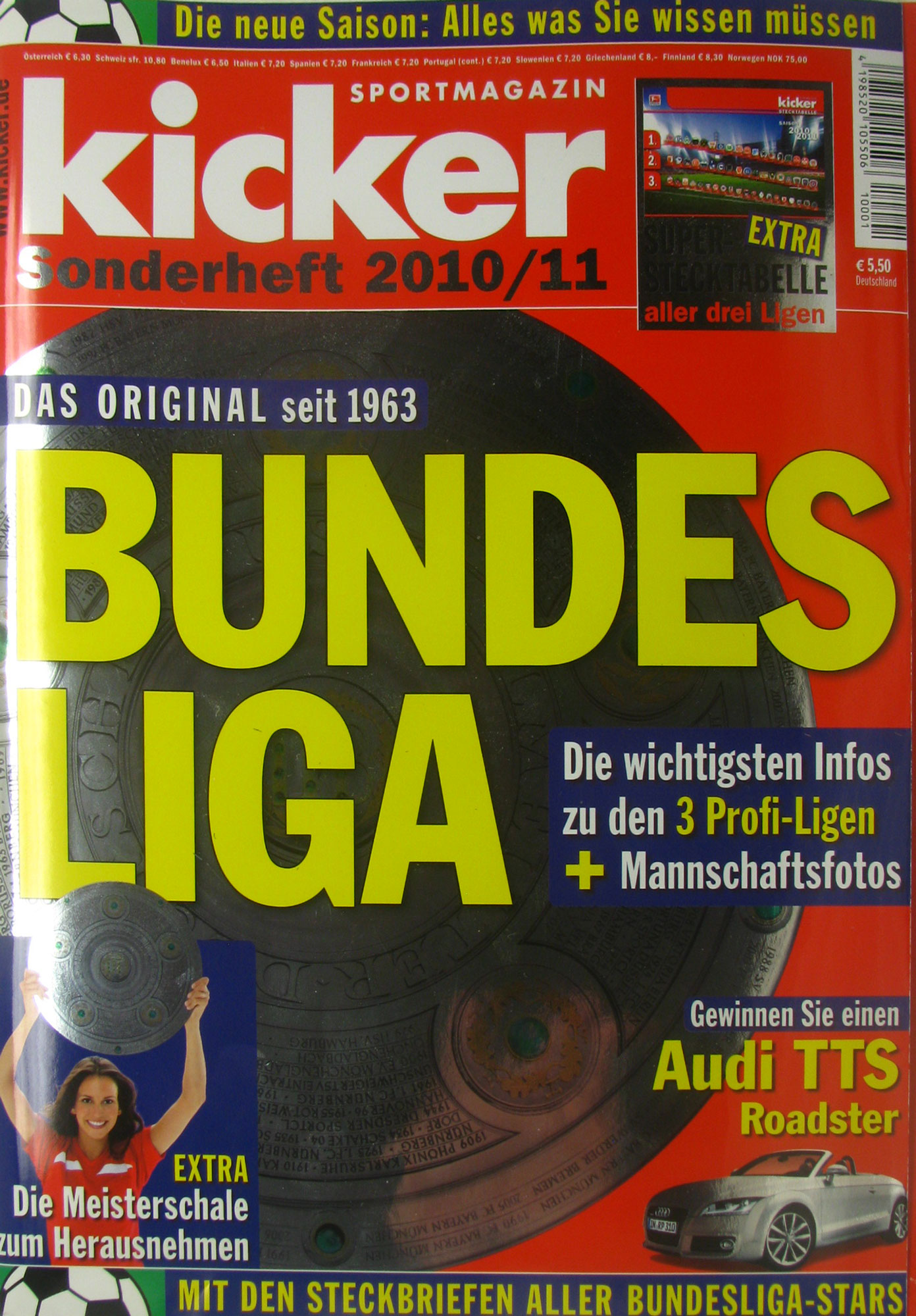 Holzschuh, Rainer (Hrsg.):  Kicker Sonderheft Bundesliga 2010/2011 