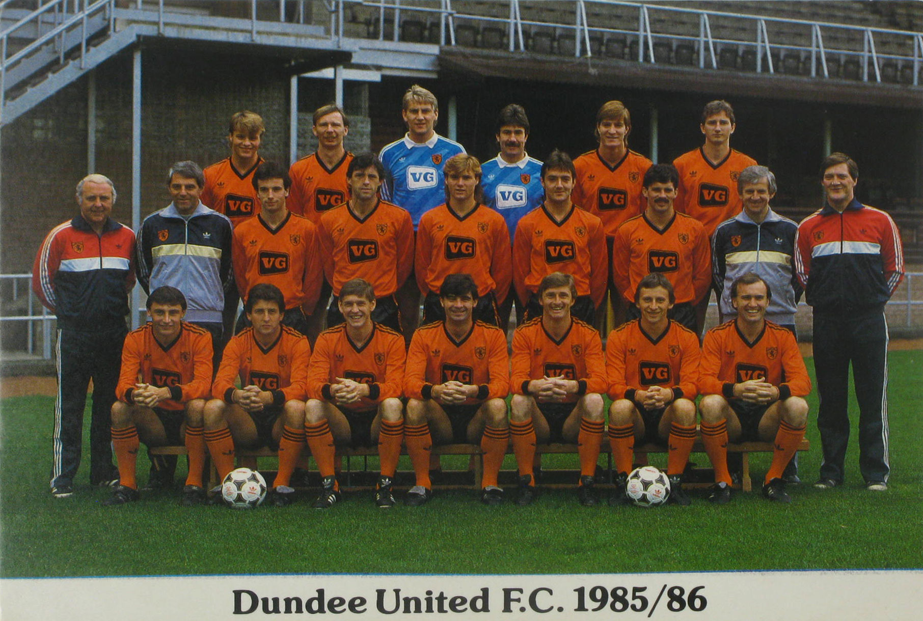   Mannschaftskarte Dundee United 1985/86 