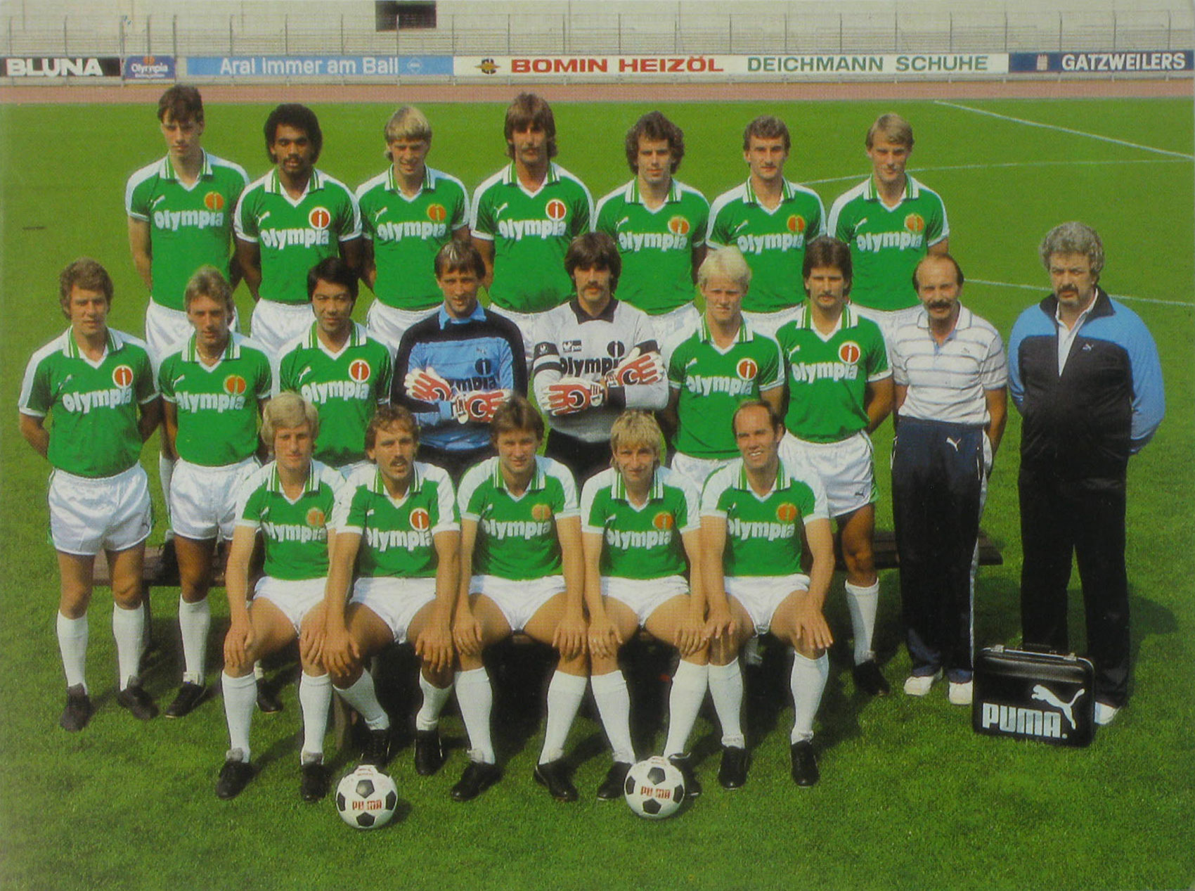 Mönch (Foto):  Mannschaftskarte SV Werder Bremen Saison 1982/83 
