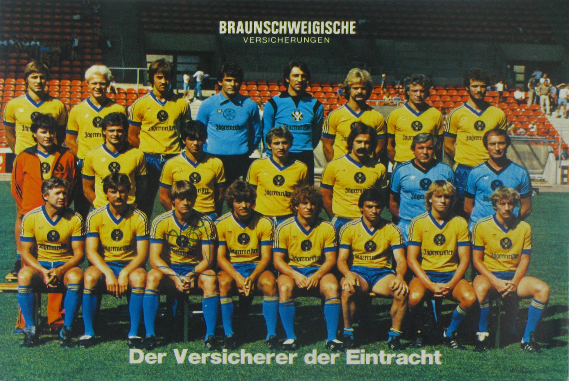   Mannschaftskarte Eintracht Braunschweig (Saison 1982/83) 