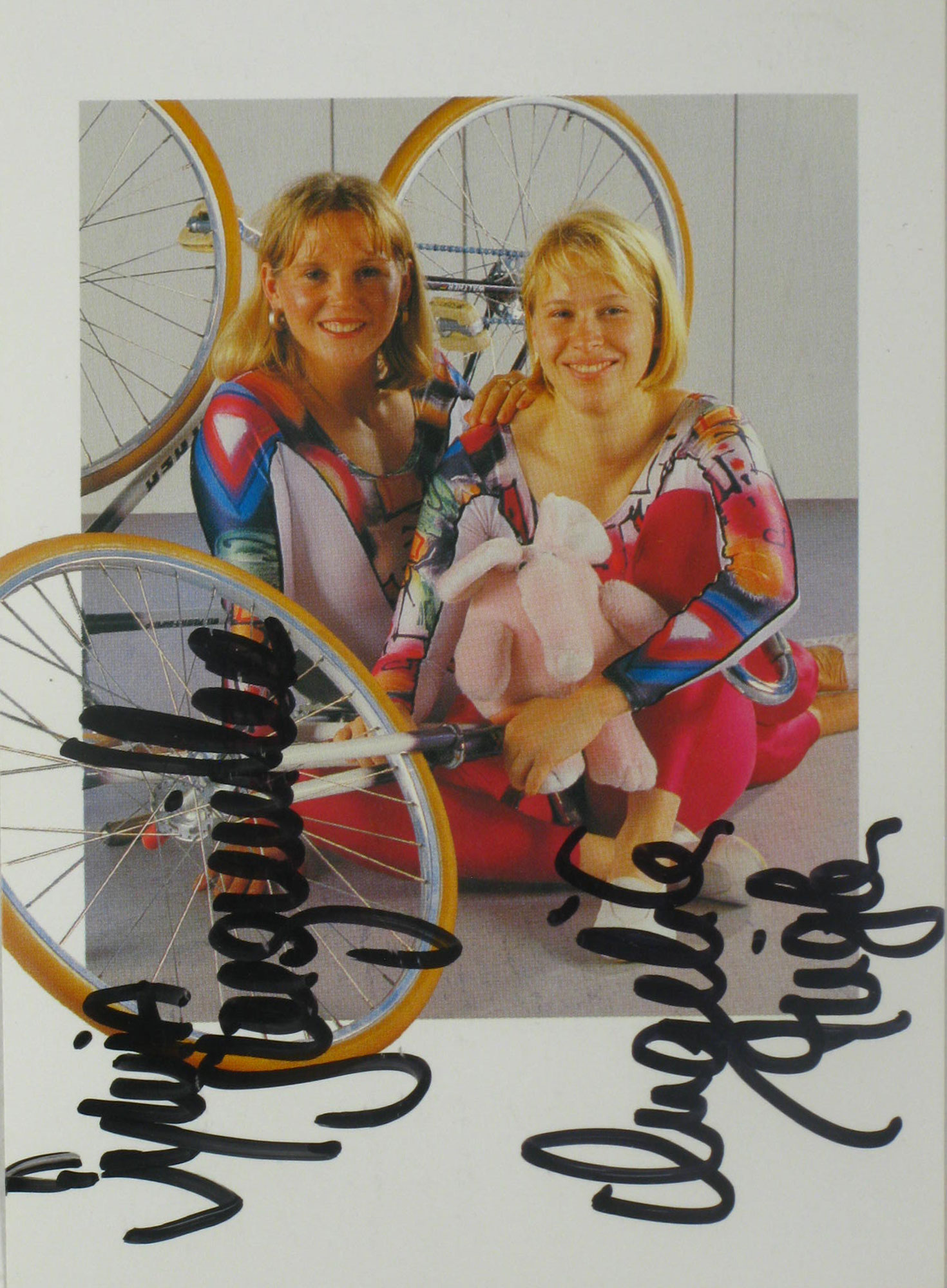   AK Sylvia Steegmüller / Angelika Ziegler (Radsport) (2) 