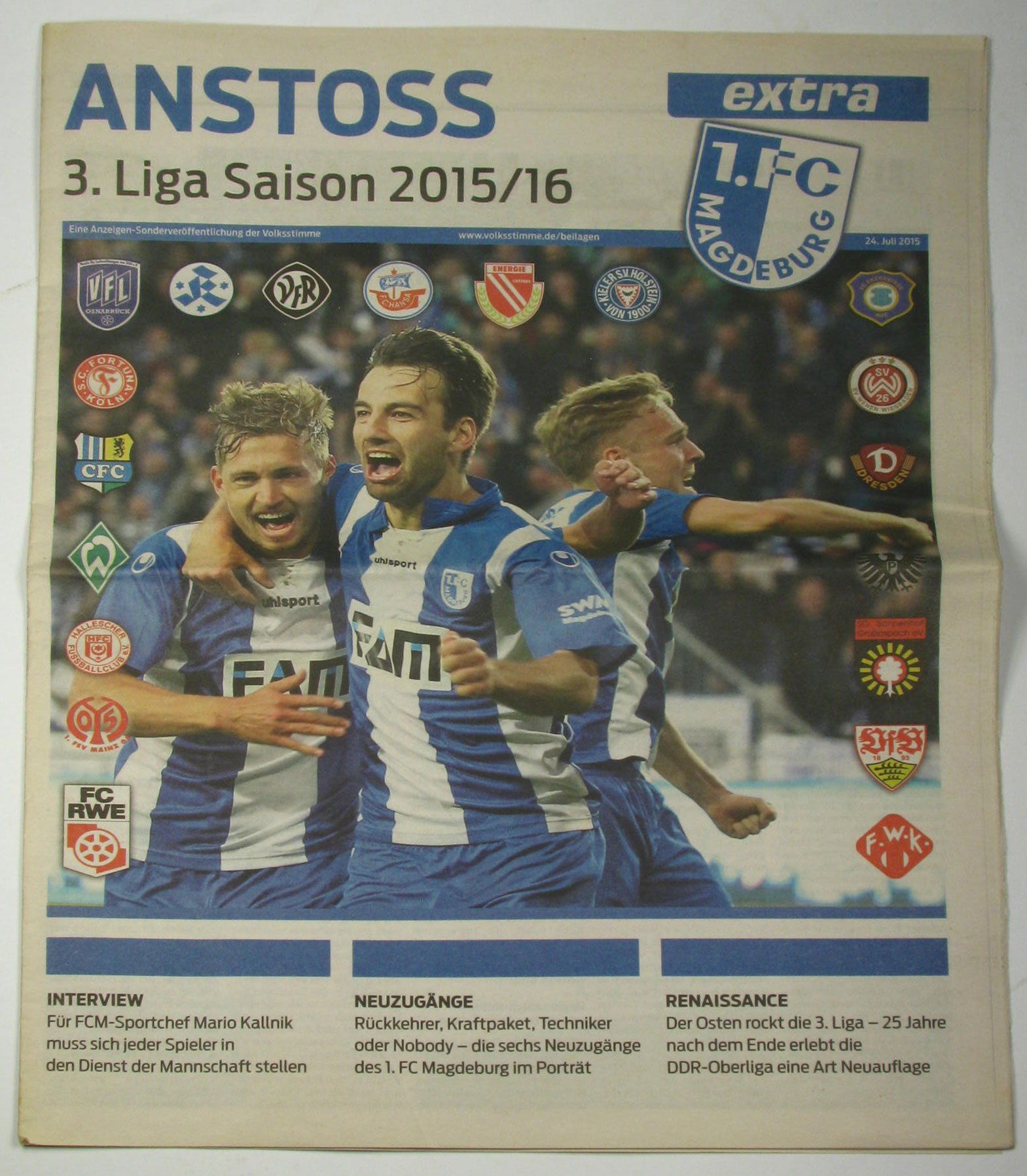 Autorenkollektiv:  Anstoss 3. Liga Saison 2015/2016 1. FC Magdeburg 