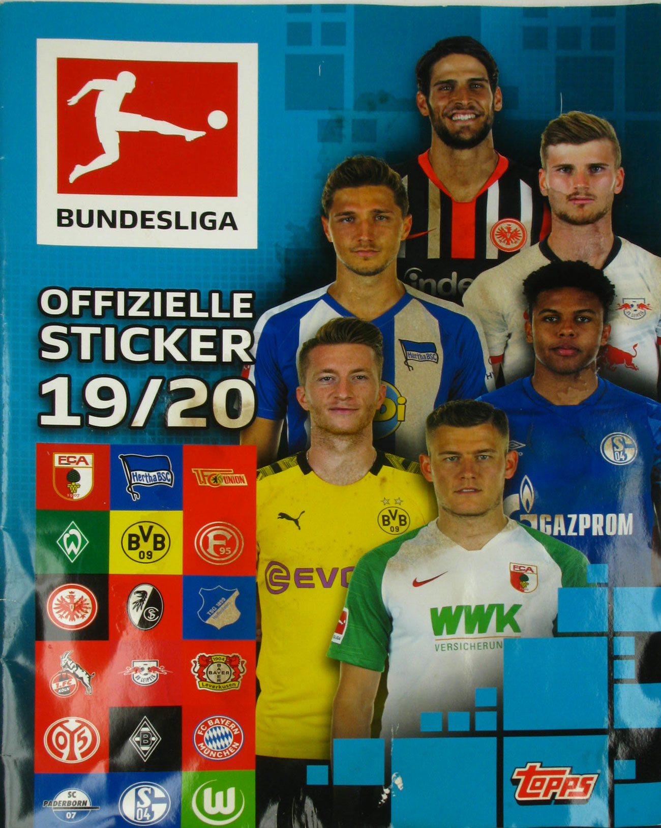 Autorenkollektiv:  Fussball-Bundesliga. Offizielle Sticker-Sammlung 2019/2020. 