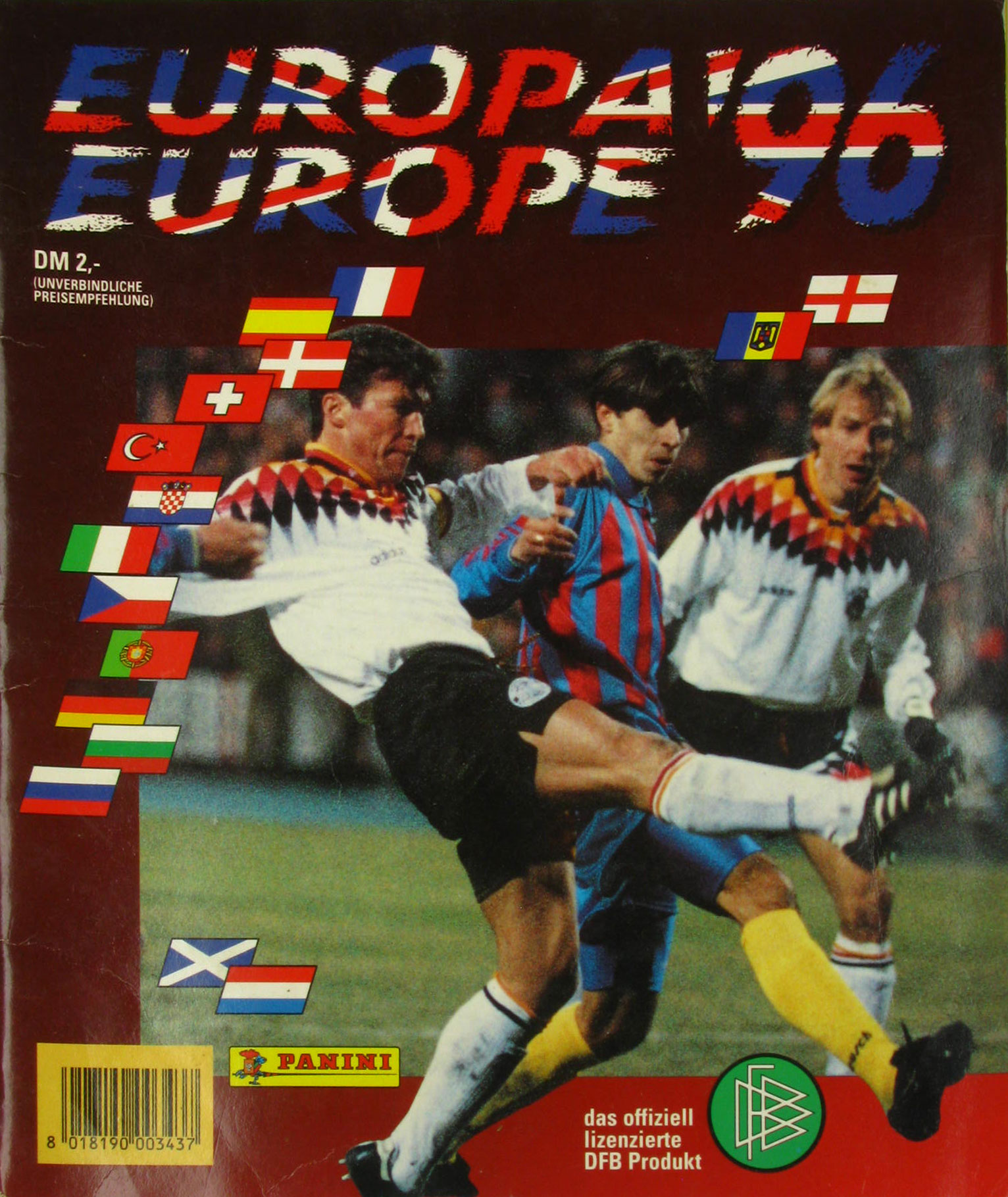 Autorenkollektiv:  Panini Europa `96 