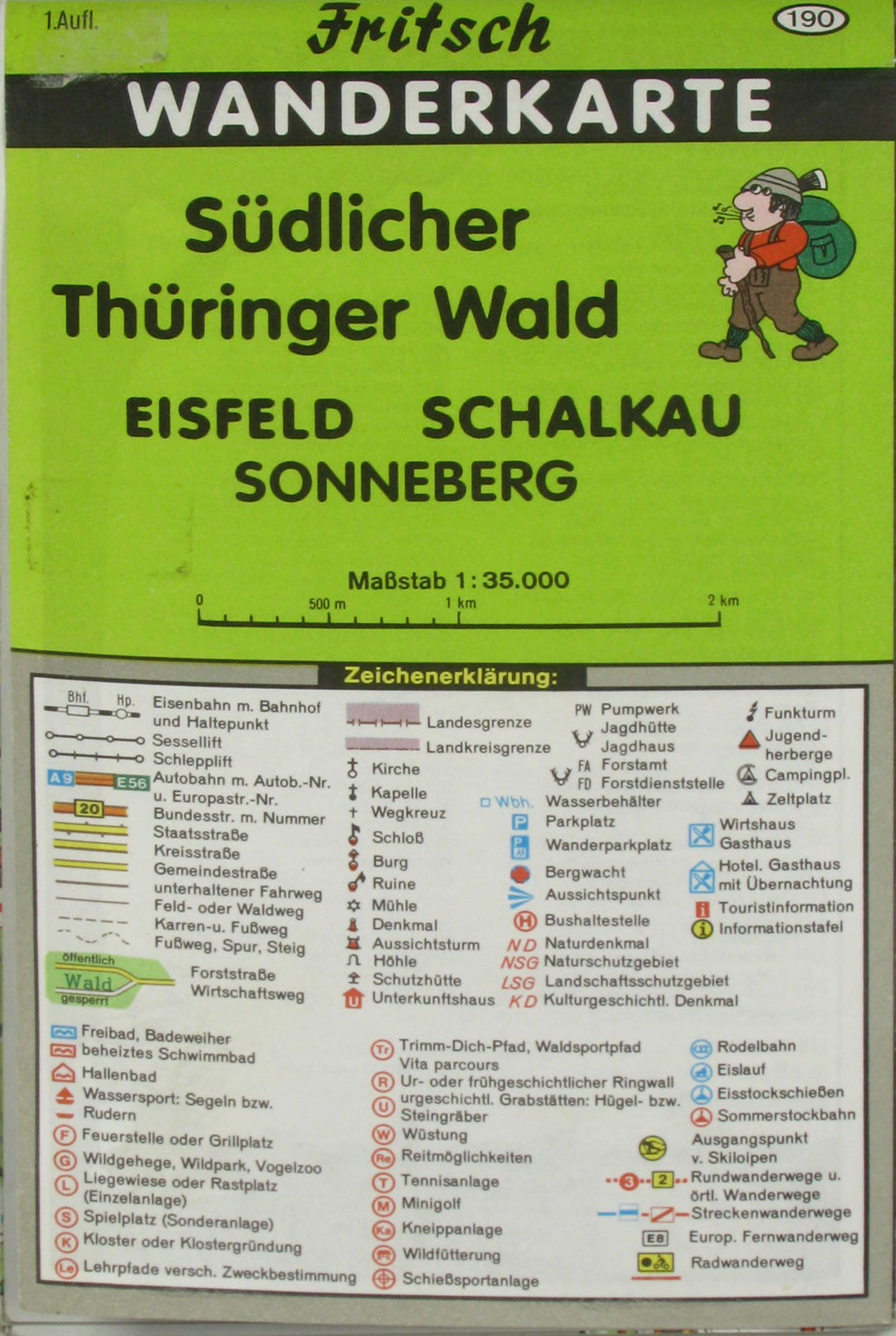   Wanderkarte Südlicher Thüringer Wald (Eisfeld, Schalkau, Sonneberg) 