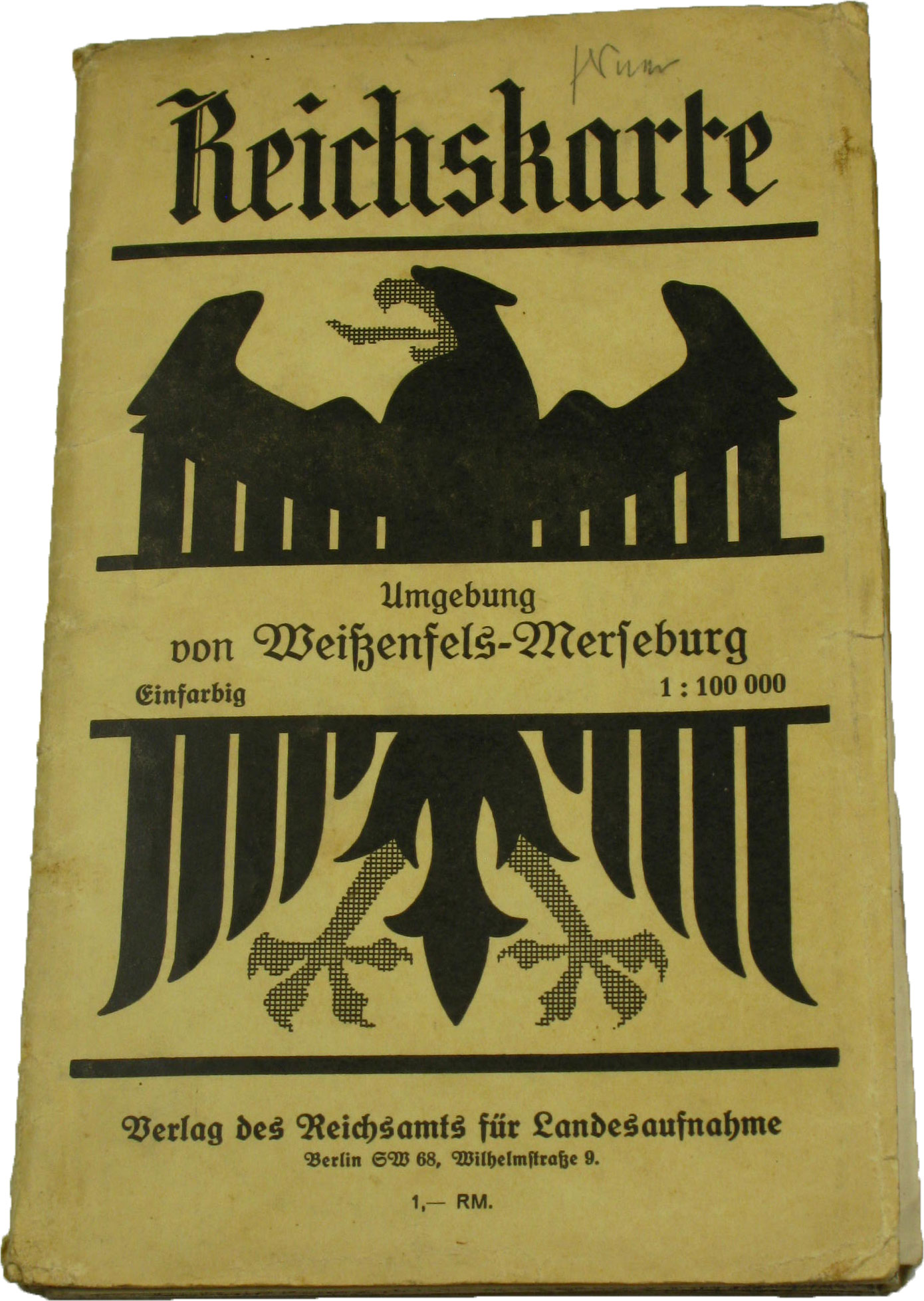   Reichskarte. Umgebung von Weißenfels-Merseburg. 