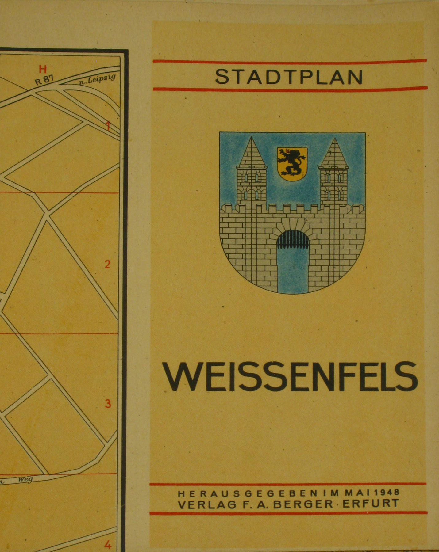   Stadtplan Weissenfels 