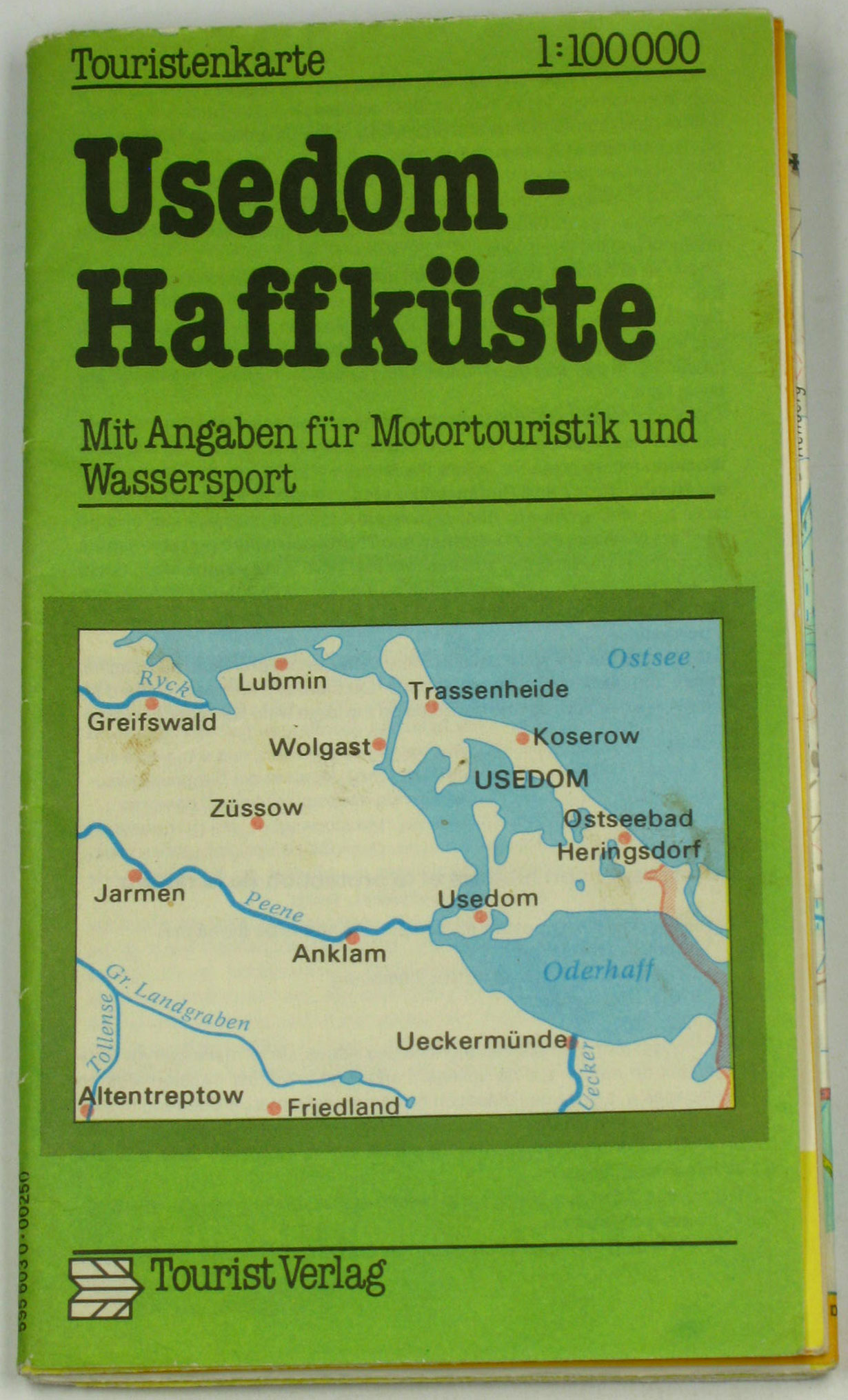   Touristenkarte Usedom Haffküste 