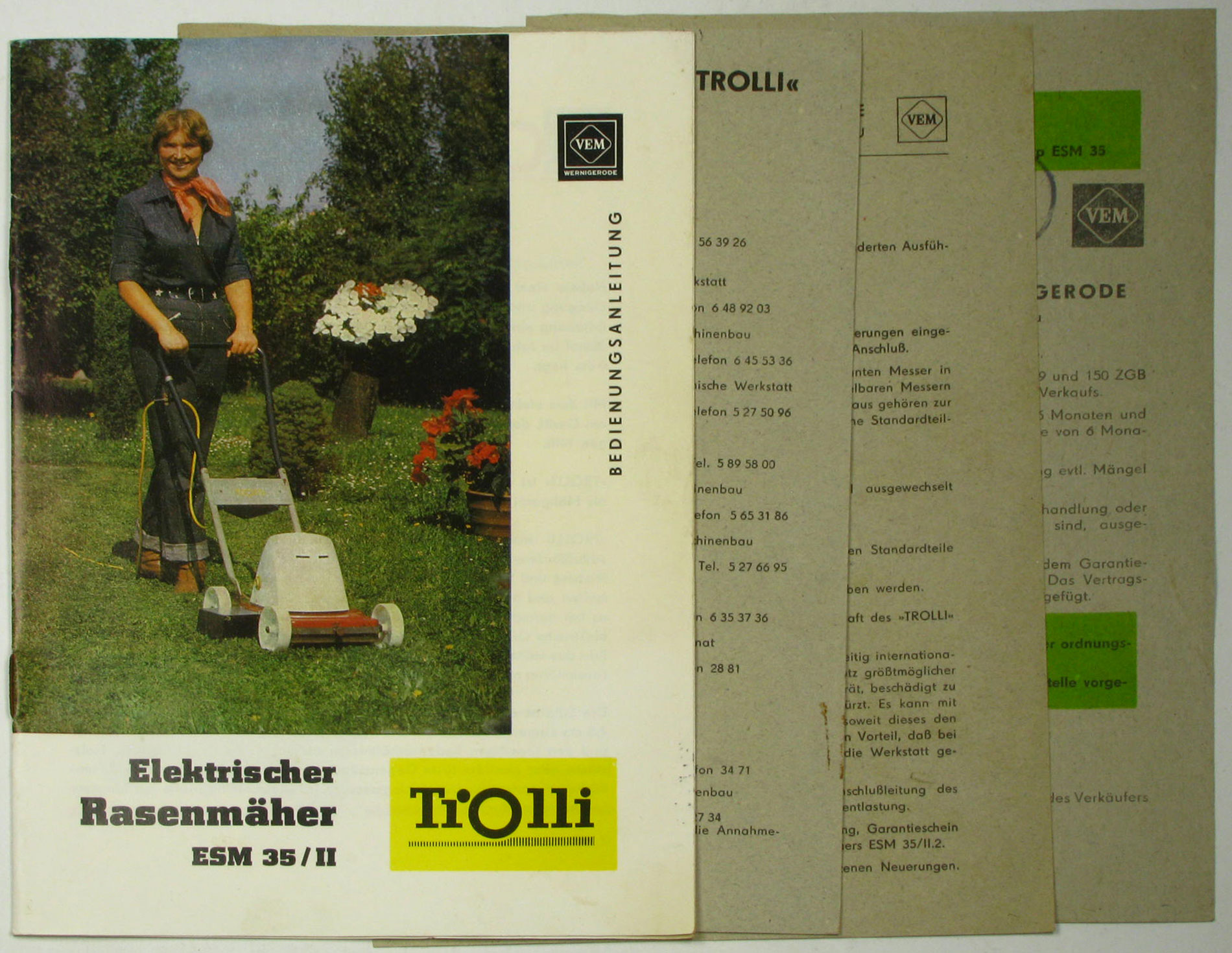   Bedienungsanleitung Elektrischer Rasenmäher Trolli ESM 35/II 