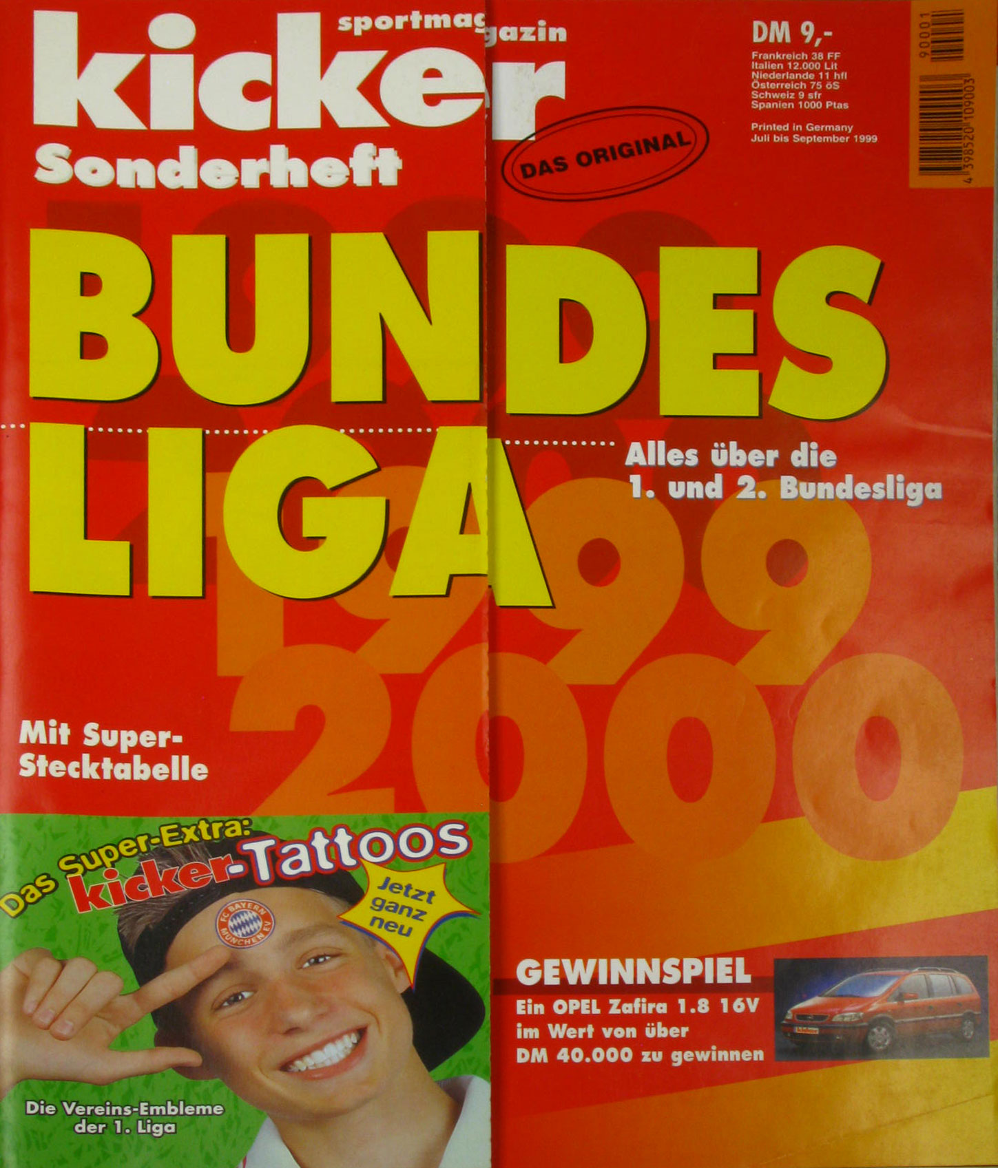 Heimann, Karl-Heinz (Hrsg.):  Kicker Sonderheft Bundesliga 1999/2000 