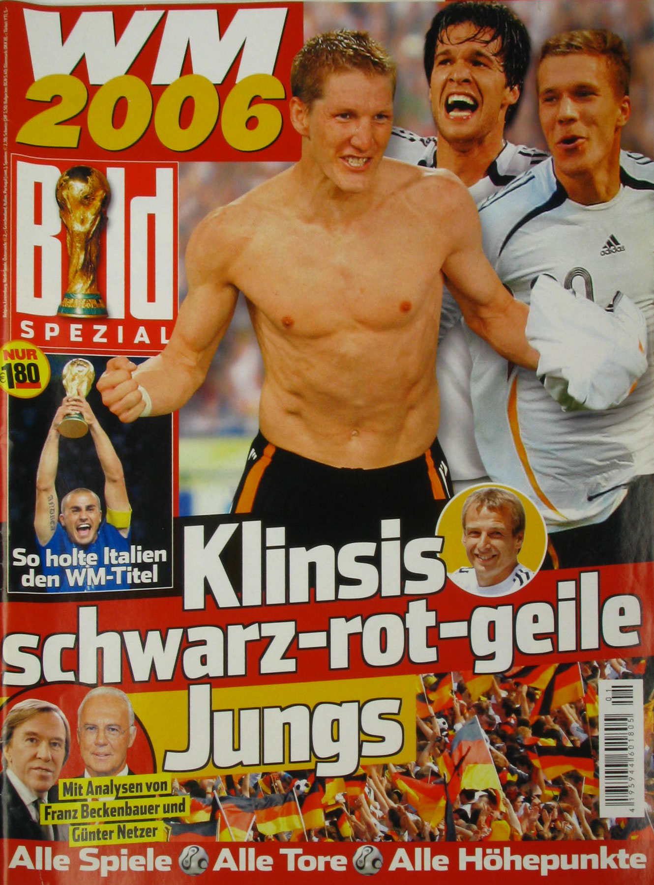   Bild Spezial WM 2006. Klinsis schwarz-rot-geile Jungs. 