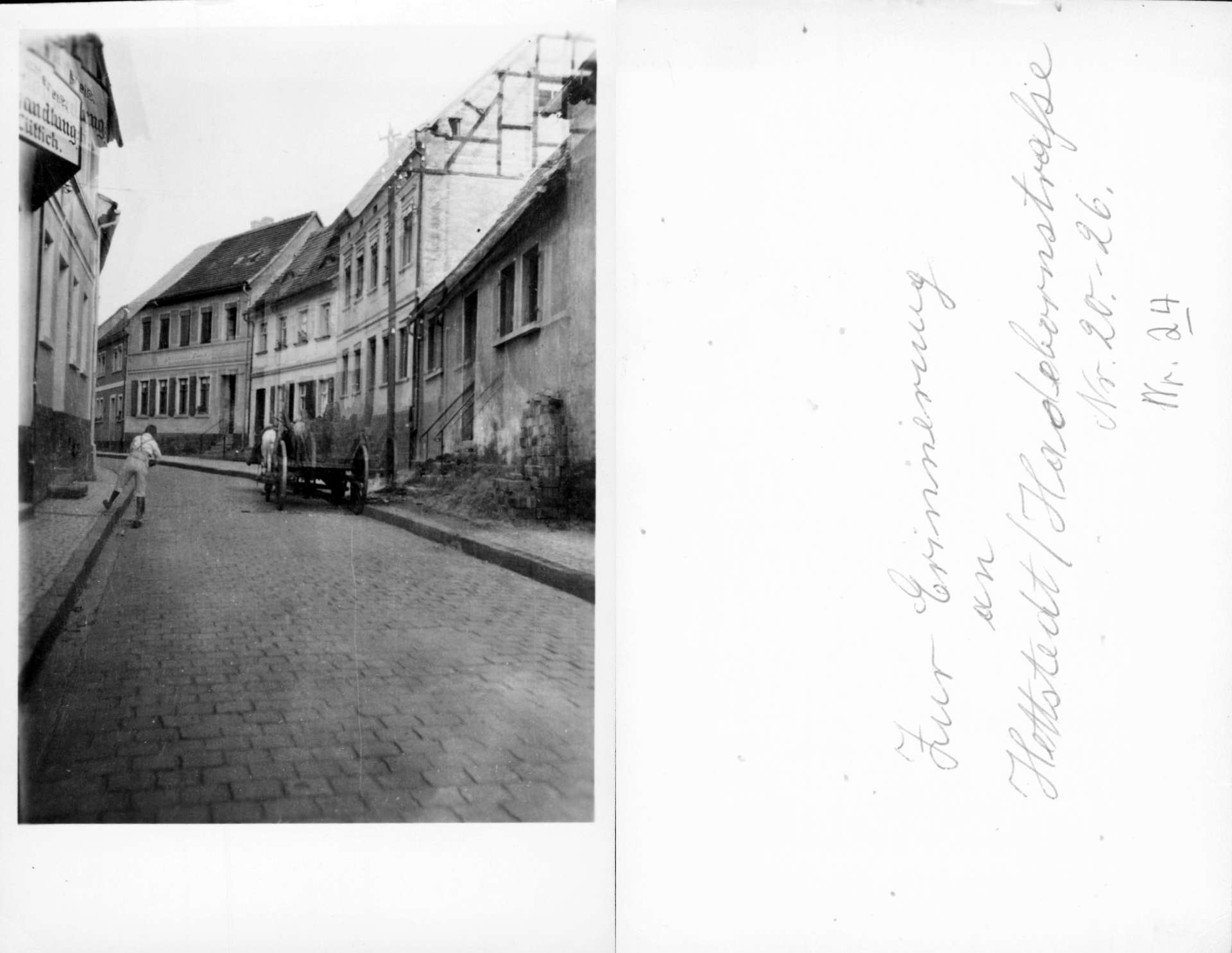   AK Hettstedt (Südharz). Hadebornstraße Nr. 20-26 