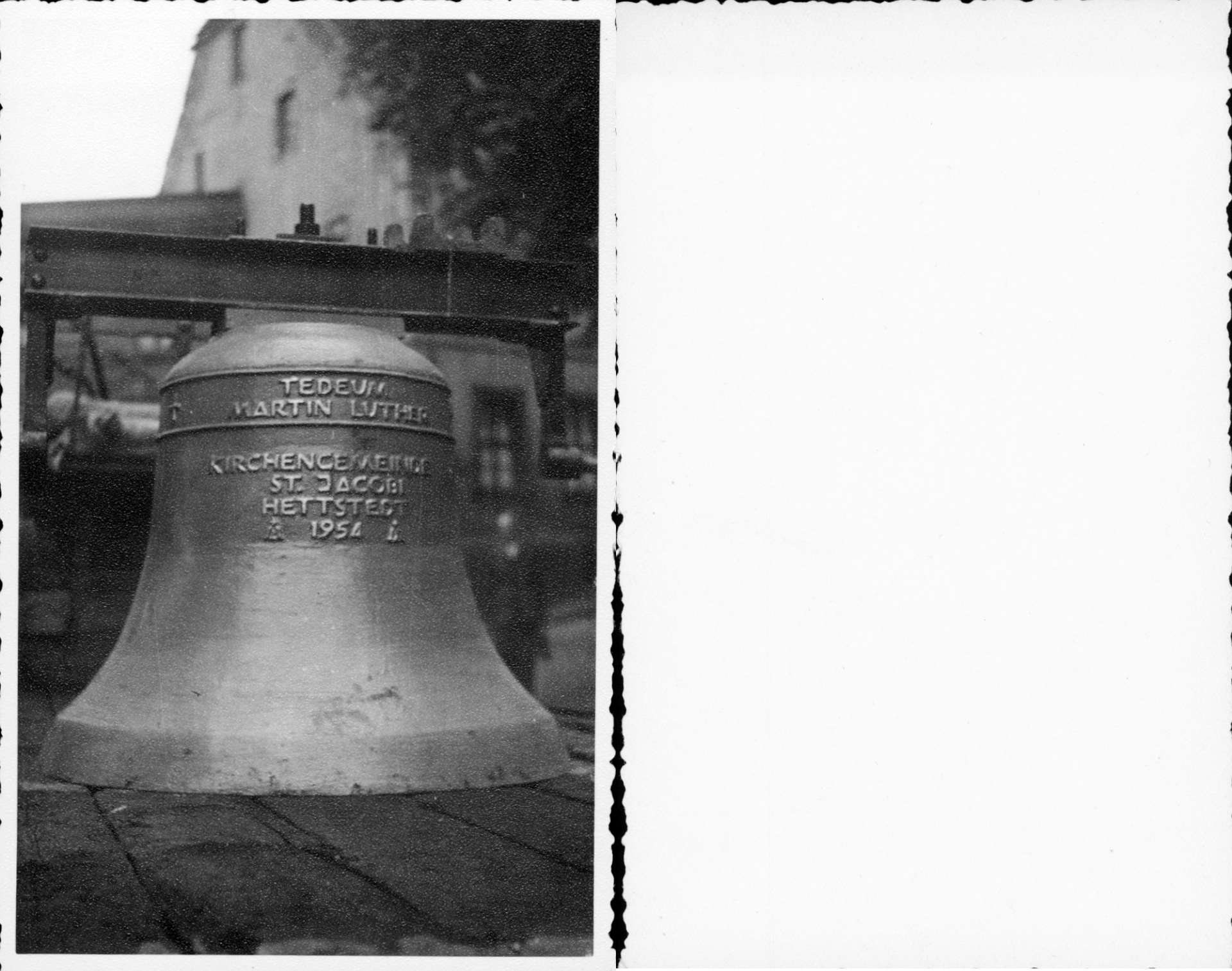   AK Hettstedt (Südharz). Kirchengemeinde St. Jacobi, Hettstedt, 1954. 