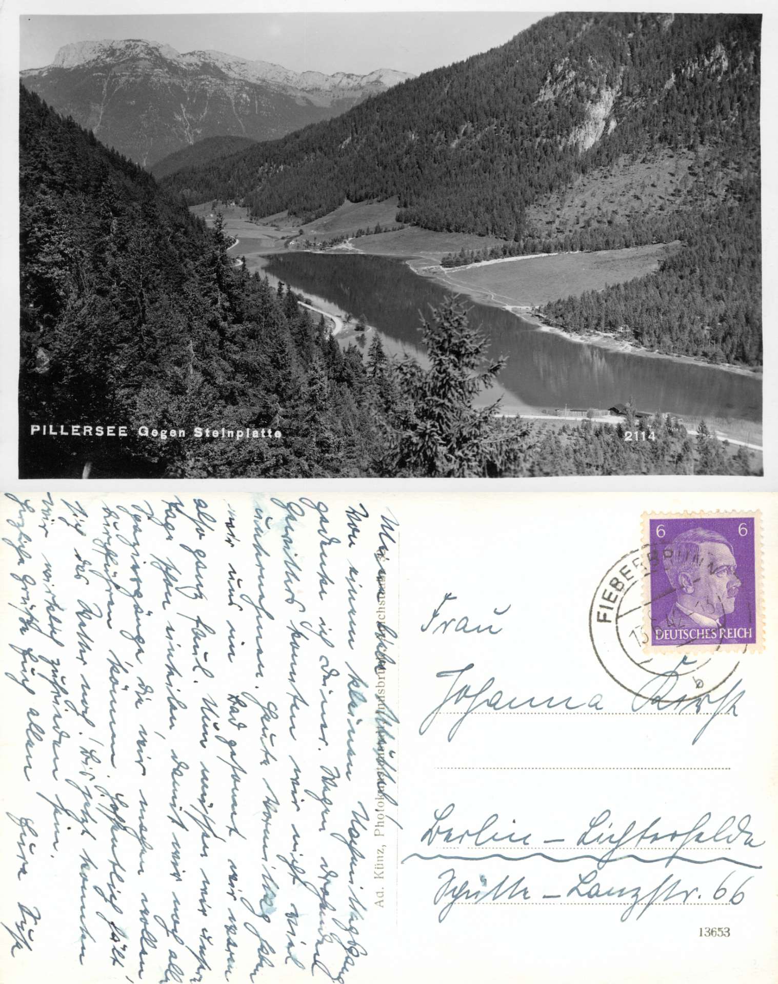   AK Pillersee Gegen Steinplatte (Nr. 2114) 