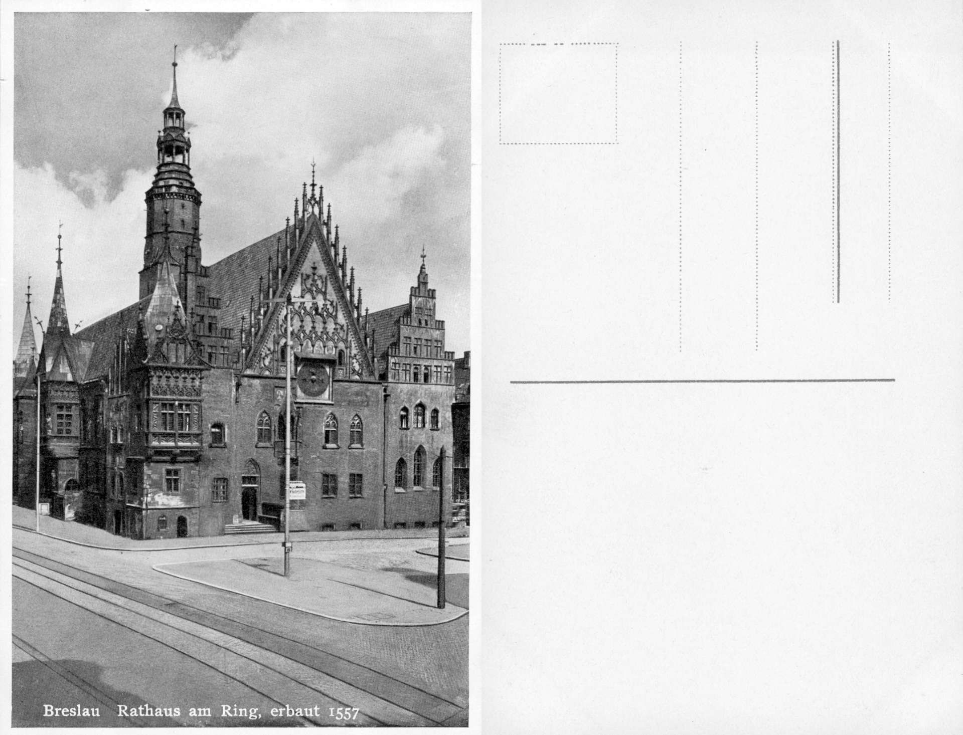   AK Breslau - Rathaus am Ring, erbaut 1557 