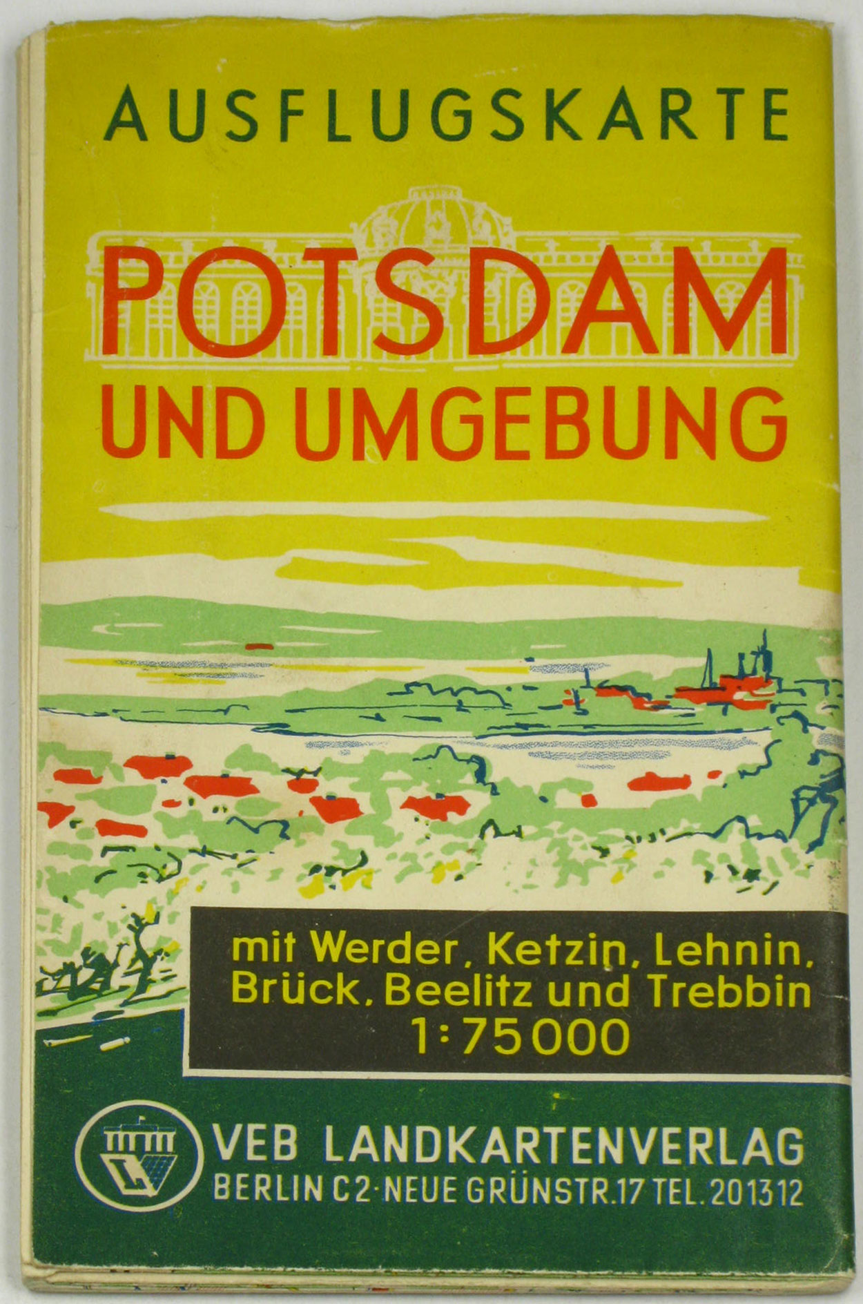   Ausflugskarte Potsdam und Umgebung mit Werder, Ketzin, Lehnin, Brück, Beelitz und Trebbin 