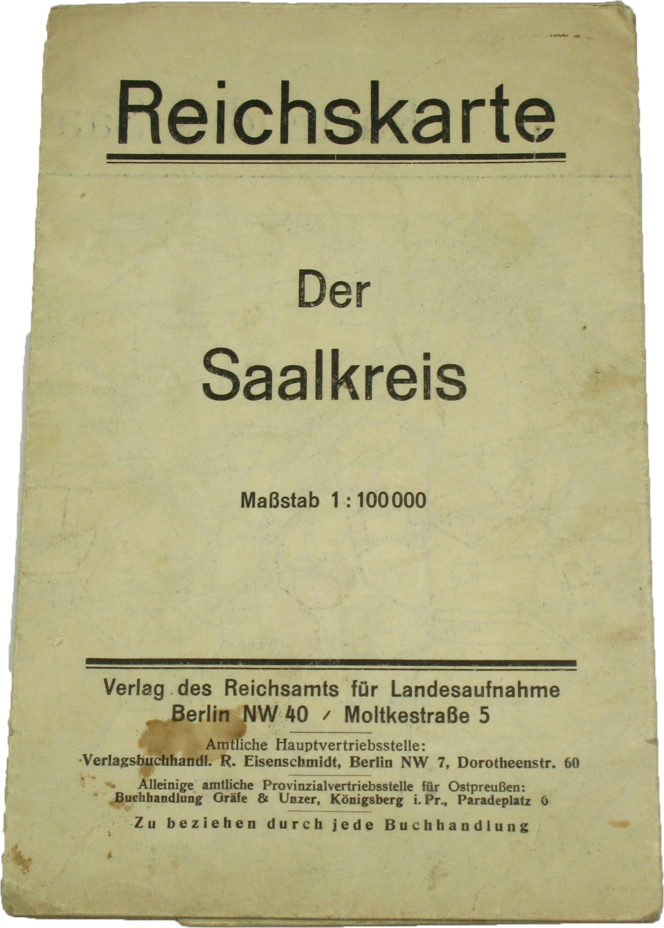   Reichskarte. Karte des Saalkreises. 